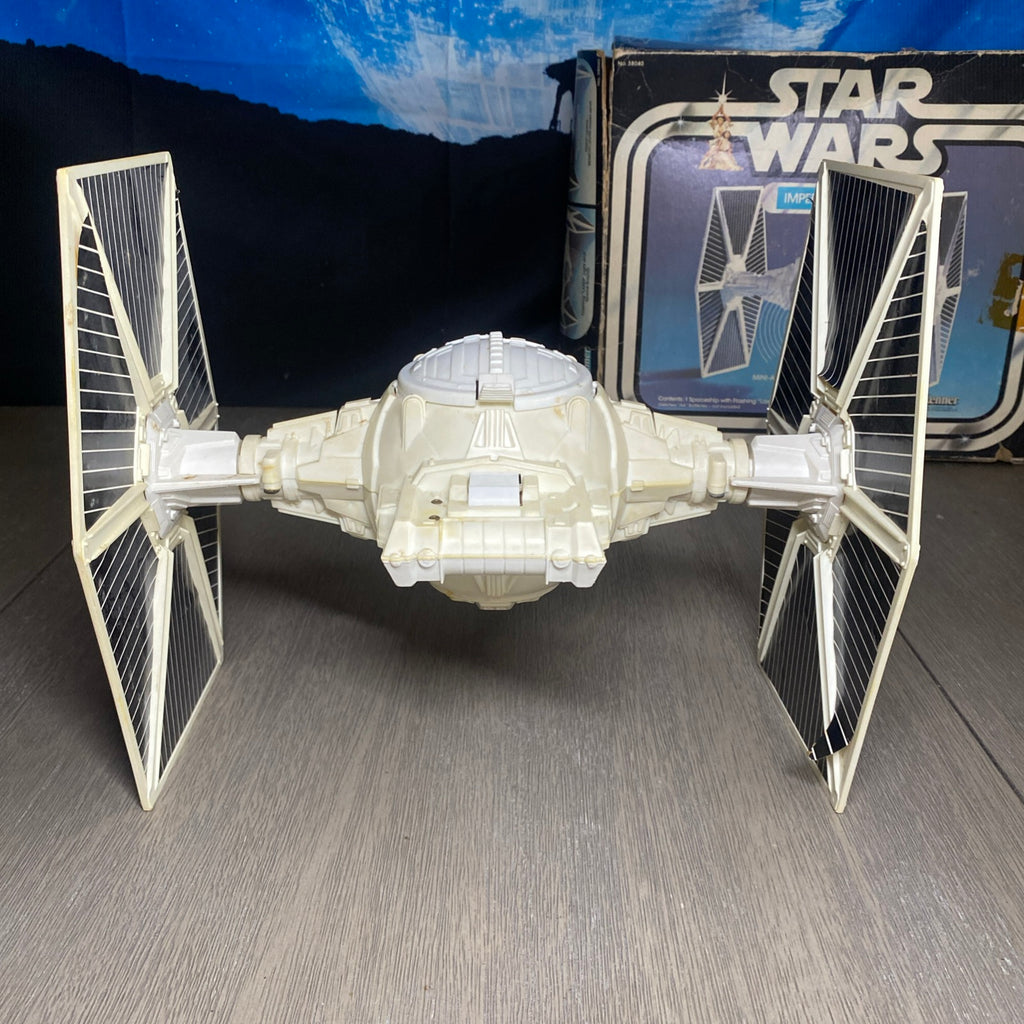 Vintage 1978 Star Wars Imperial Tie Fighter Complete Box and Instructions - Lights Work!