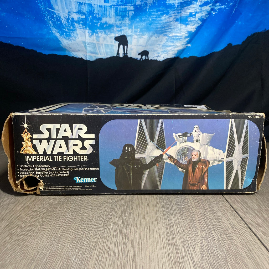 Vintage 1978 Star Wars Imperial Tie Fighter Complete Box and Instructions - Lights Work!