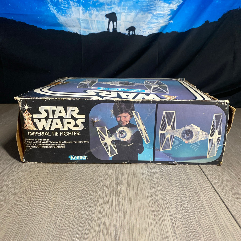 Vintage 1978 Star Wars Imperial Tie Fighter Complete Box and Instructions - Lights Work!
