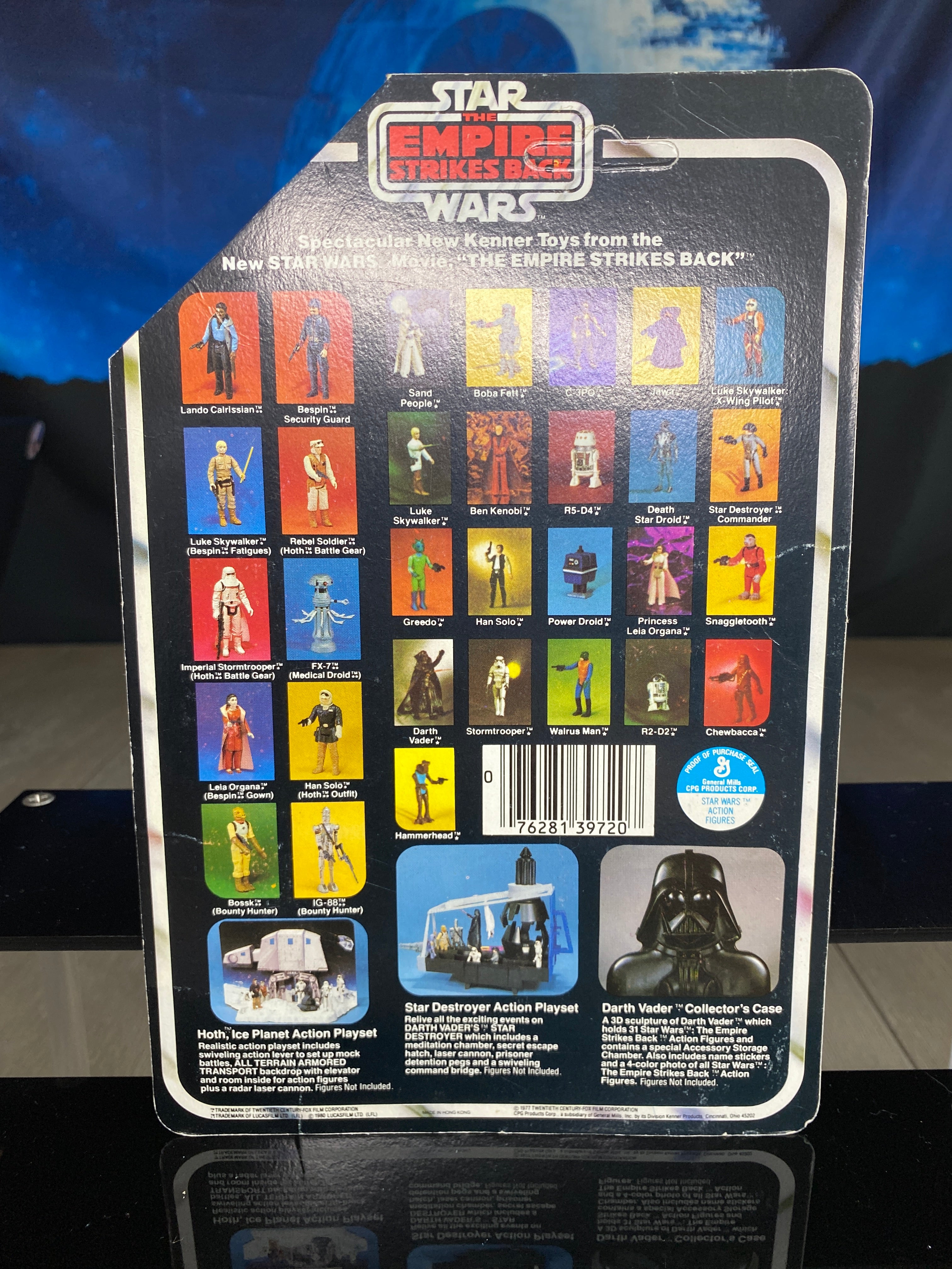 1980 Star Wars Empire Strikes Back Bespin Leia Complete w/ Original 31B Card Back